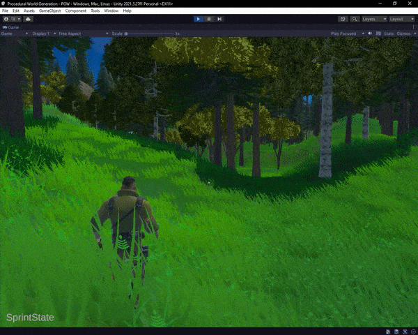 Procedural World Generation gameplay preview